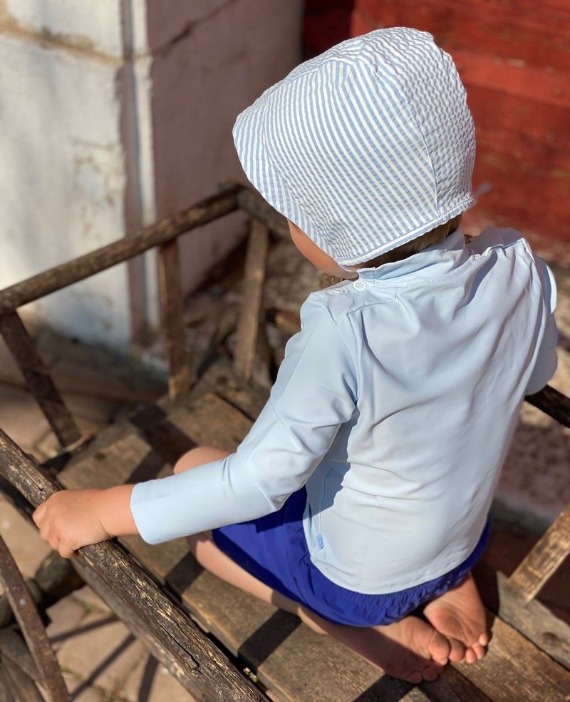 Chapeau anti-UV pour bébé et fille Falko en Ash de CANOPEA