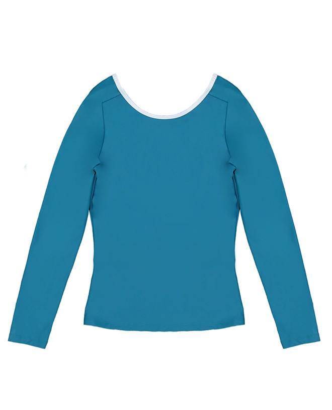Haut t-shirt avec manche longues anti-UV Audrey pour femme et adolescente en Bari de CANOPEA