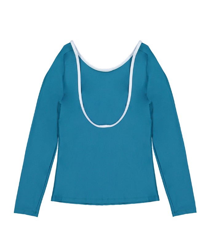Haut t-shirt avec manche longues anti-UV Audrey pour femme et adolescente en Bari de CANOPEA