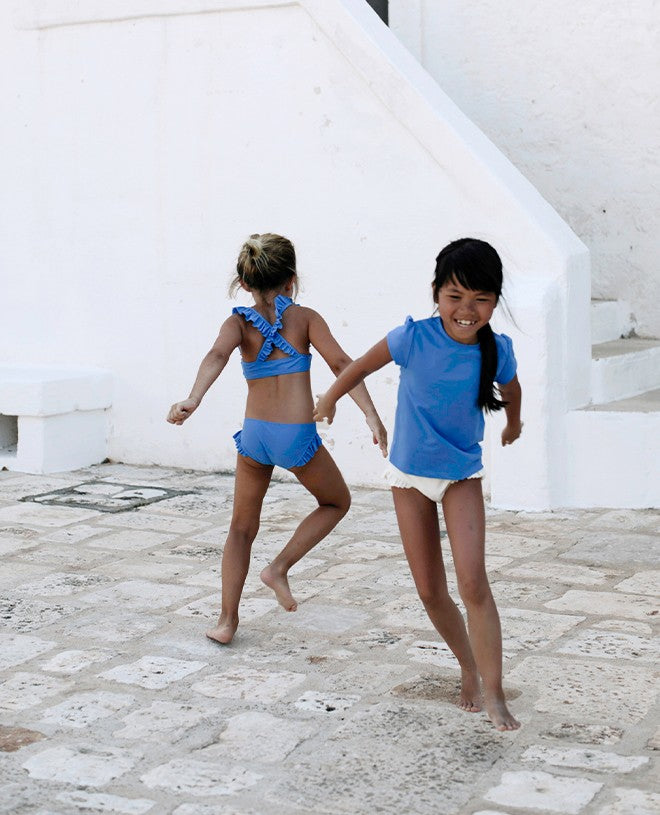 Bikini anti-UV pour fille Rose Romy en Indigo de CANOPEA