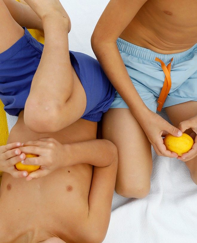 Short de bain anti-UV pour garçon Diego en Ash de CANOPEA