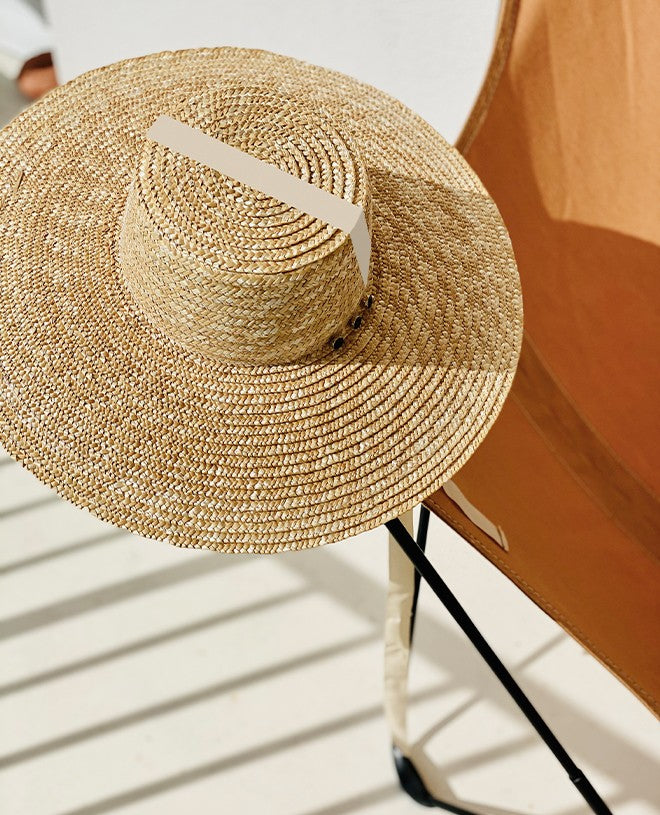 Natural straw hat for women by Canopea x Goodbye Lorette