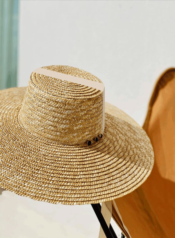 Natural straw hat for women by Canopea x Goodbye Lorette