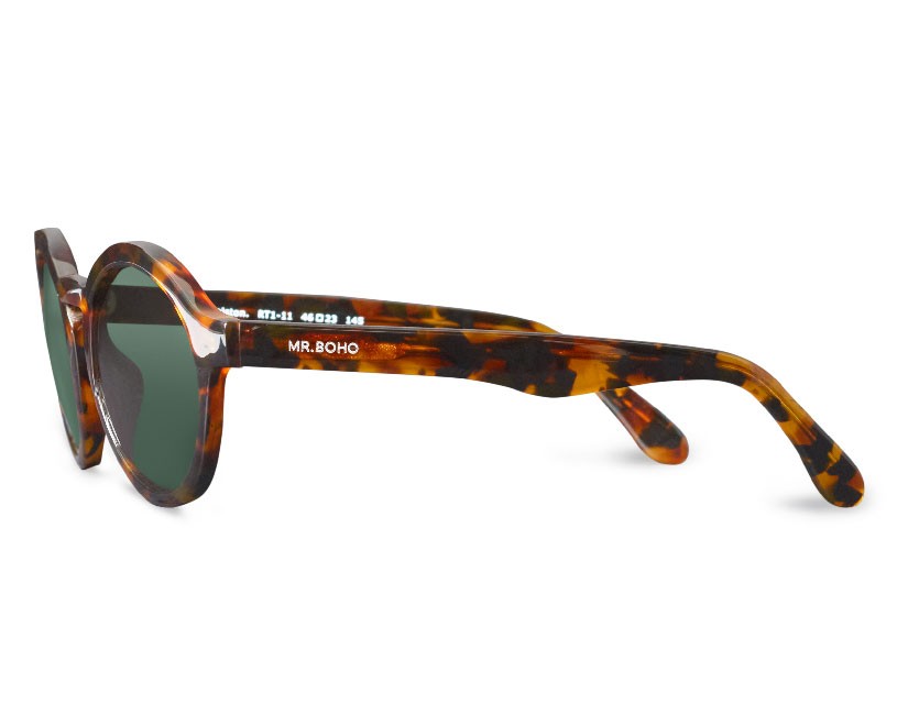 Lunettes de soleil Dalston en Cheetah Tortoise de Mr. Boho