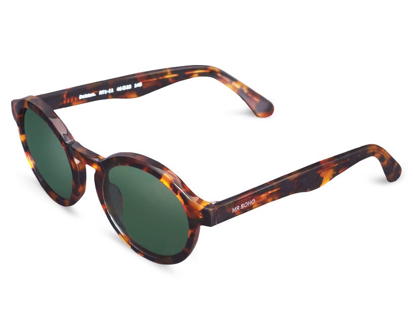 Lunettes de soleil Dalston en Cheetah Tortoise de Mr. Boho