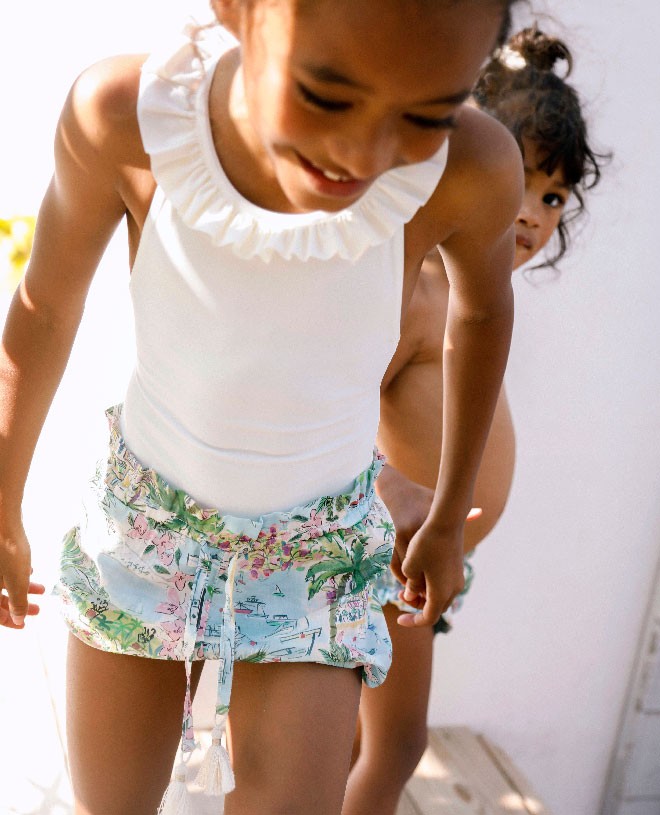 Short pour fille Isaure en Liberty Vista de CANOPEA