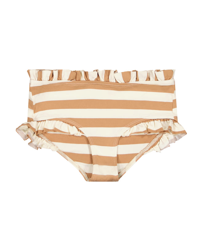 Culotte de bain anti-UV pour fille et bébé Nevada en Sand stripe de CANOPEA