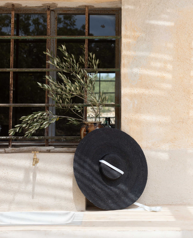 Chapeau de paille en midnight pour femme de CANOPEA et Goodbye Lorette