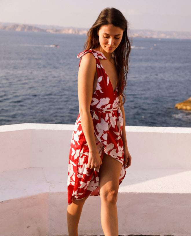 Jupe pour femme Estee en Gardenia Red de CANOPEA
