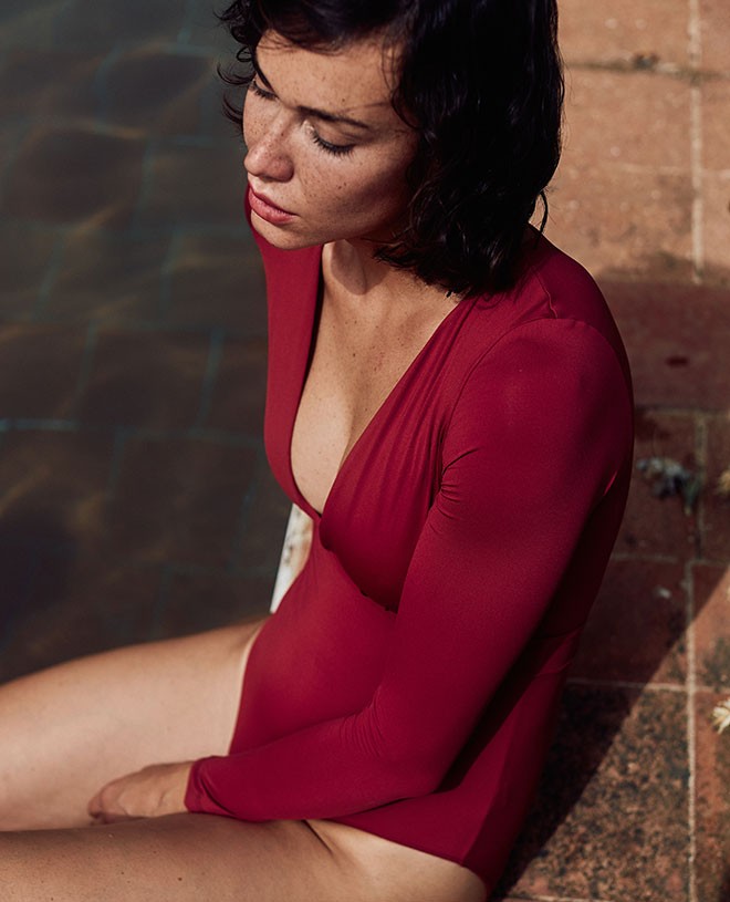Maillot de bain une-pièce anti-UV pour femme Colette en Mars de CANOPEA