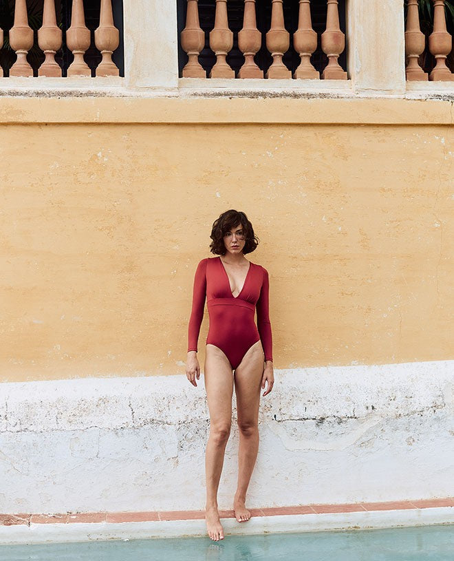 Maillot de bain une-pièce anti-UV pour femme Colette en Mars de CANOPEA