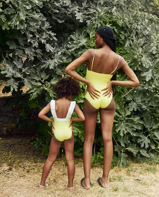 Maillot de bain une-pièce anti-UV pour femme Nora en Canary de CANOPEA