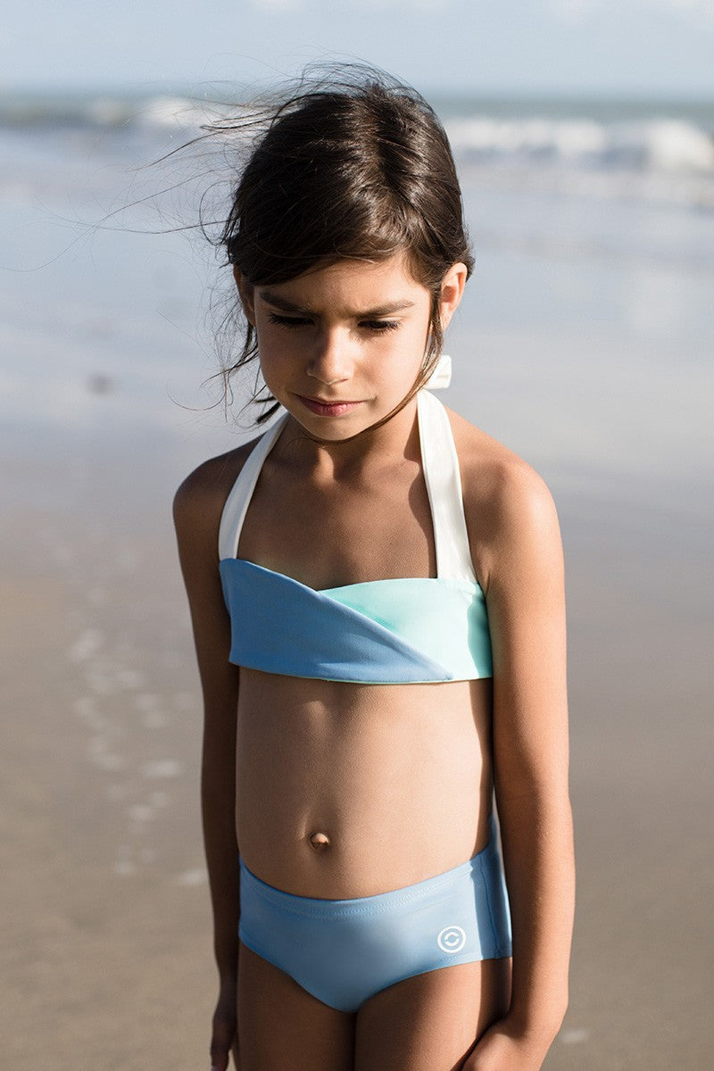 Culotte de bain anti-UV pour fille et bébé Ella en Aqua de CANOPEA