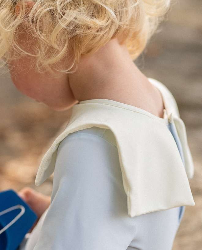 Maillot de bain anti-UV à manches longues pour bébé Marin en Ash de CANOPEA