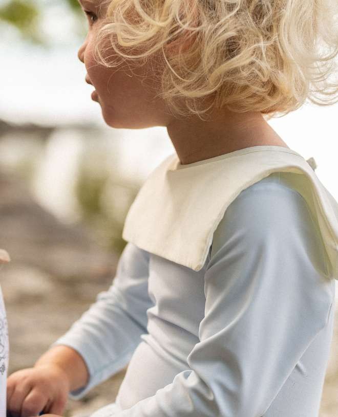 Maillot de bain anti-UV à manches longues pour bébé Marin en Ash de CANOPEA