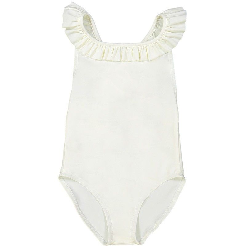 Maillot de bain une-pièce anti-UV pour fille et bébé Alba en Vanille de CANOPEA