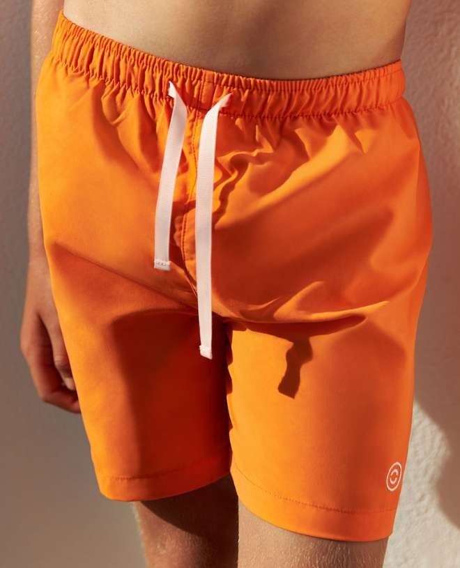 Tangerine orange Diego swimshort for boys by canopea