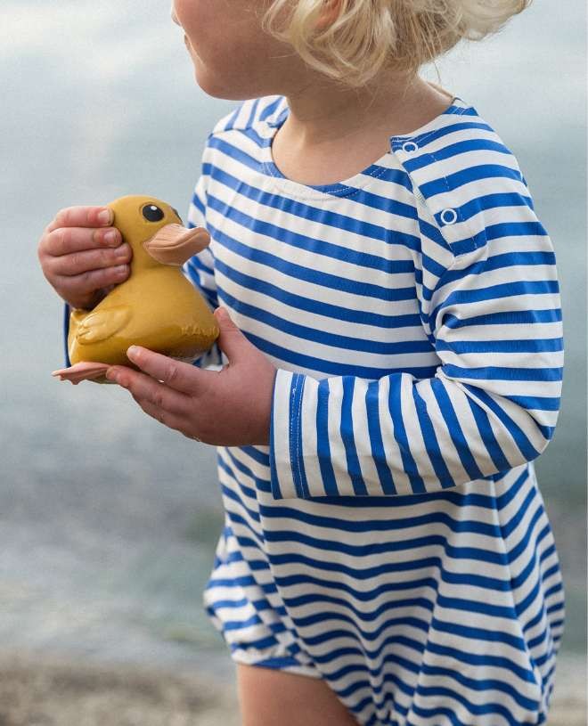 Maillot de bain anti-UV à manches longues pour bébé Peyo en Cobalt Stripe de CANOPEA