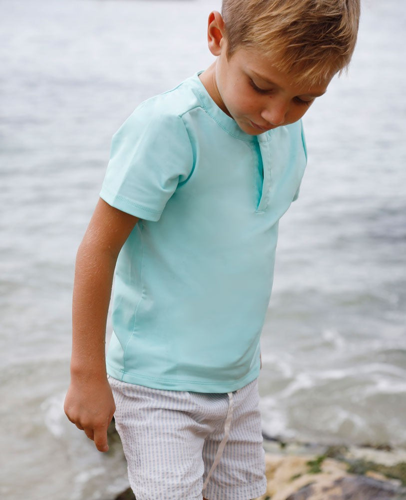 T-shirt Simple Enfant Garçon Gris Taille 7-8 Ans - Occasion Très Bon état