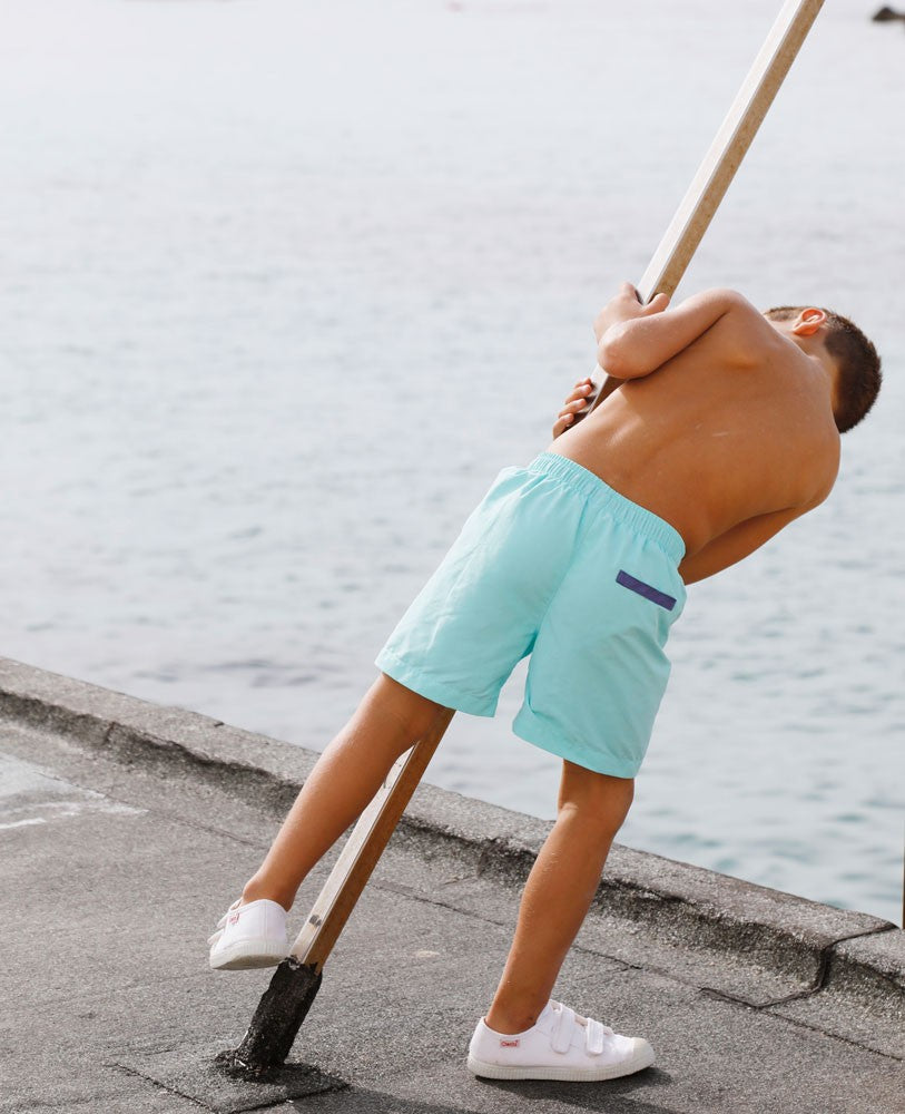 Short de bain anti-UV pour garçon DIEGO en Aqua de CANOPEA