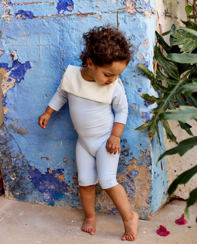 Maillot de bain anti-UV à manches longues pour bébé Marin en Ash de CANOPEA