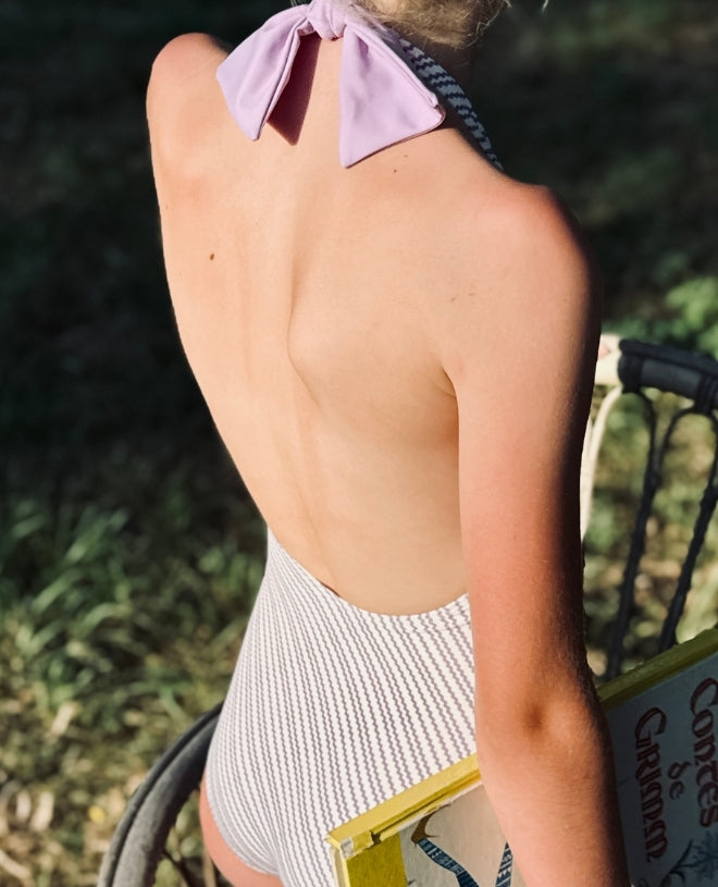 Maillot de bain une-pièce anti-UV pour fille Zita en Ric Rac Pansy de CANOPEA