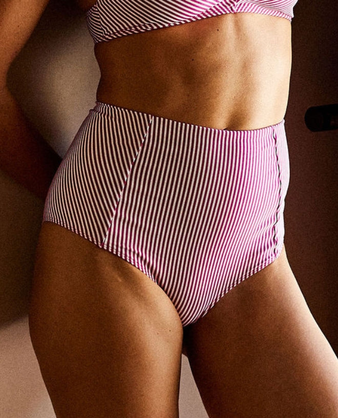 Culotte de bain anti-UV Leontine pour femme en transat fuschia de CANOPEA