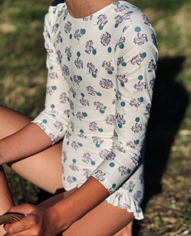 Maillot de bain une-pièce anti-UV pour fille MAYES en de CANOPEA Canaration Pansy