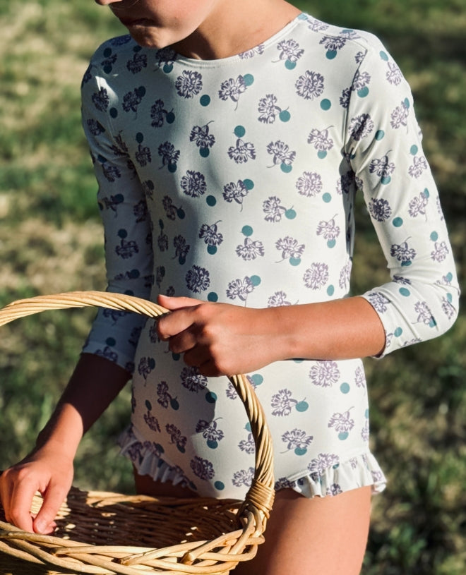 Maillot de bain une-pièce anti-UV pour fille MAYES en de CANOPEA Canaration Pansy