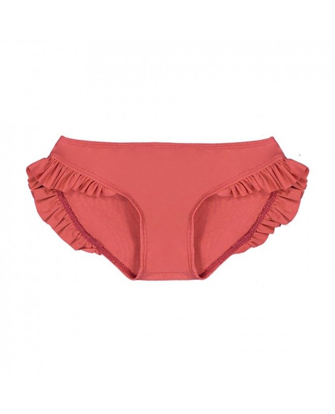 Culotte de maillot de bain anti UV couleur rouge Grenada pour fille