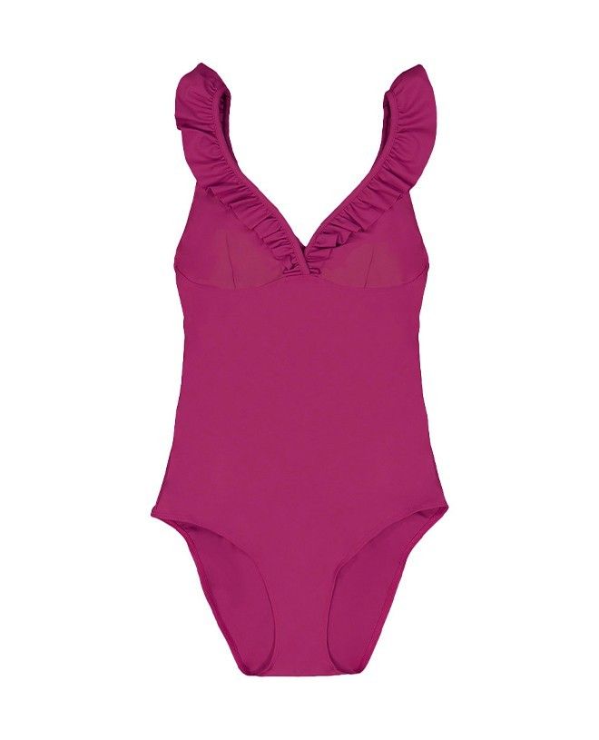 Sun Protective Swimsuit For Women Alana In Plum Red