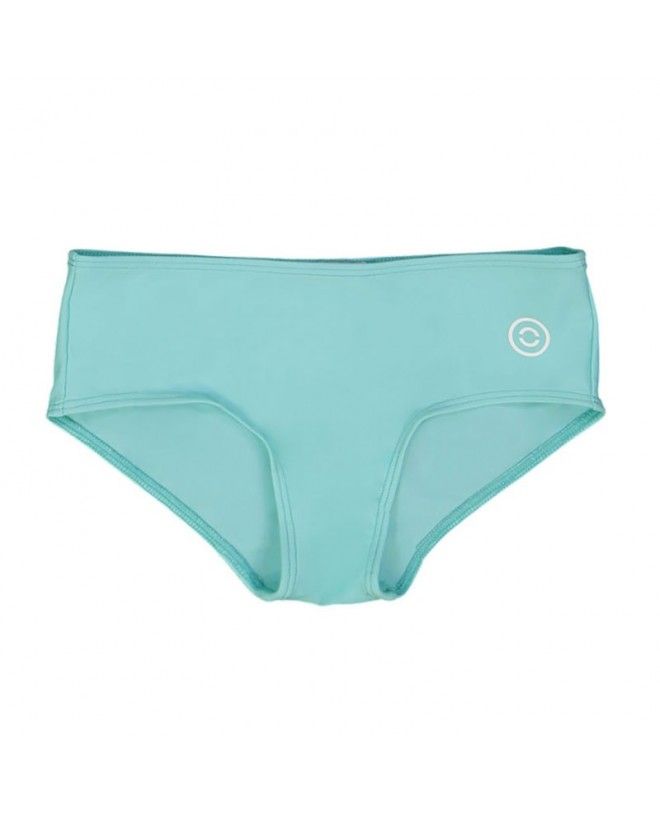 Aqua green sun protective bikini bottoms for girls
