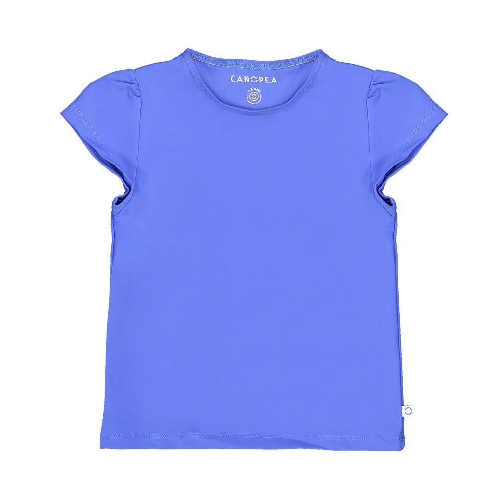 Indigo blue sun protective rashguard for girl and baby