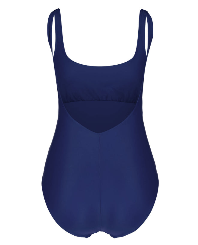 Sun protective swimsuit for women ALICE in blueberry by Canopea