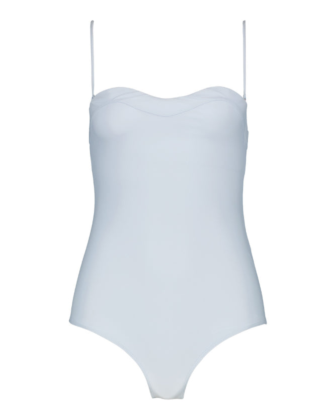 Sun protective swimsuit for women Nora in ash color by Canopea