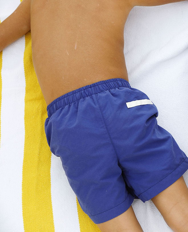 Boy swimming shorts by CANOPEA in Indigo blue