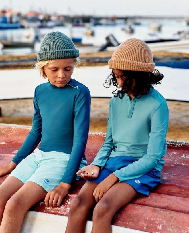 Peacock sun protective rashguard for boy, girl, baby and children