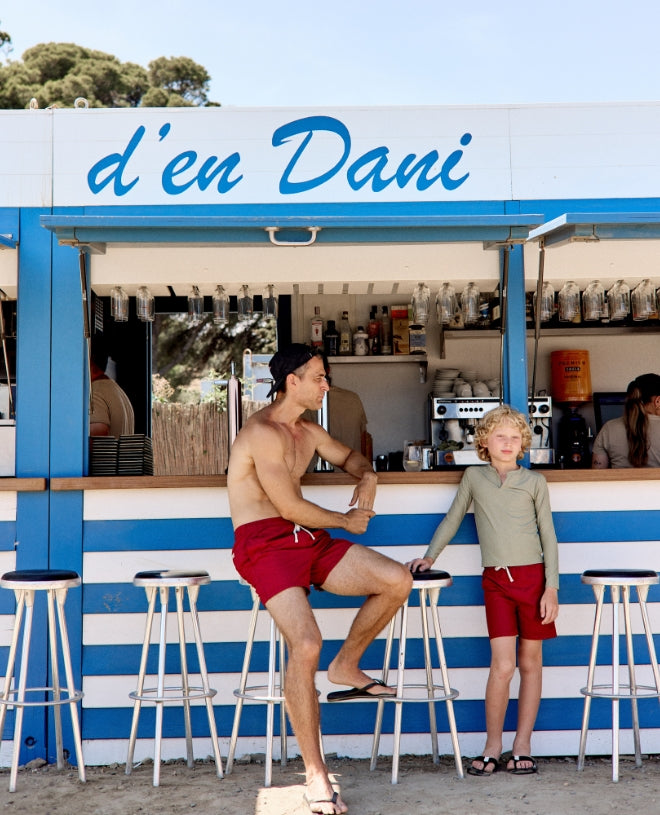Haut t-shirt anti-UV pour enfant, garçon et bébé Oscar en Sage de CANOPEA