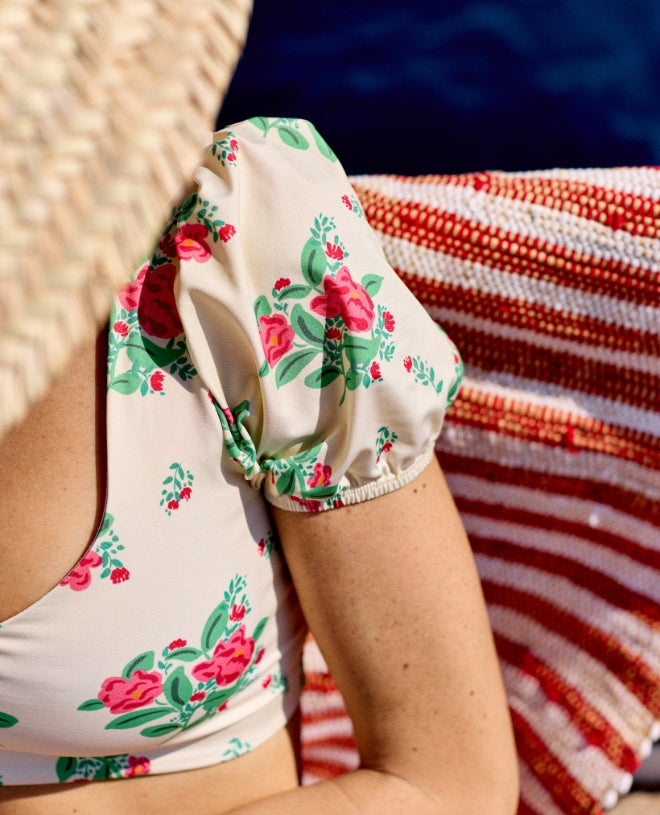 Haut de maillot de bain anti UV femme Vittoria couleur English Garden de CANOPEA