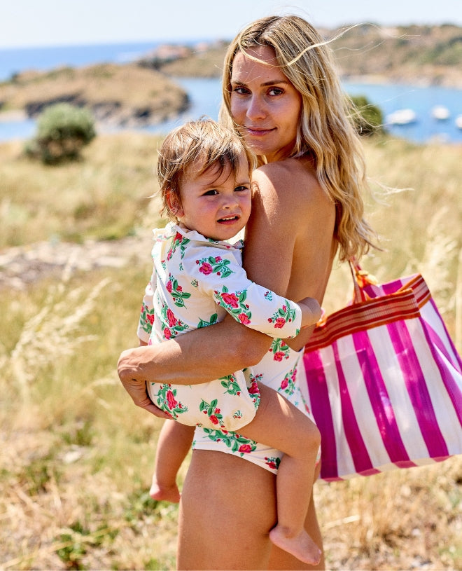 Maillot de bain une-pièce anti-UV pour femme Zoe en couleur english garden de CANOPEA 