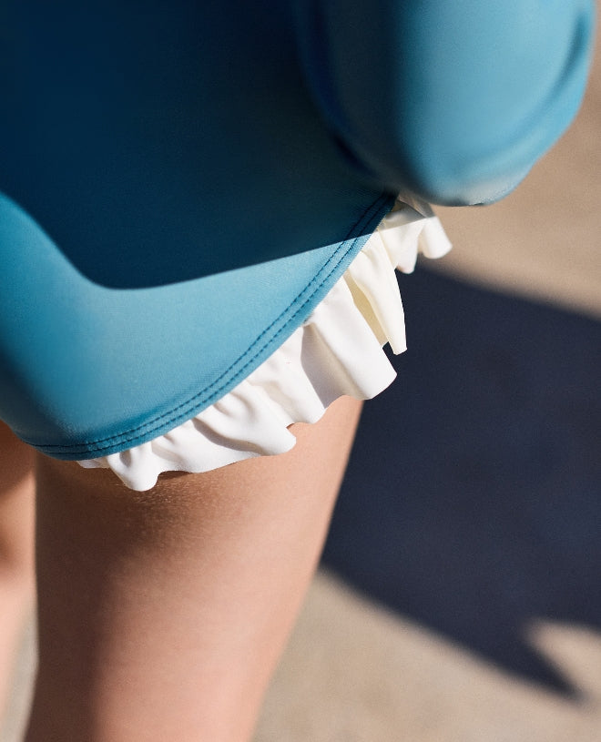 Maillot de bain une-pièce anti-UV pour fille Misha en Teal de CANOPEA 