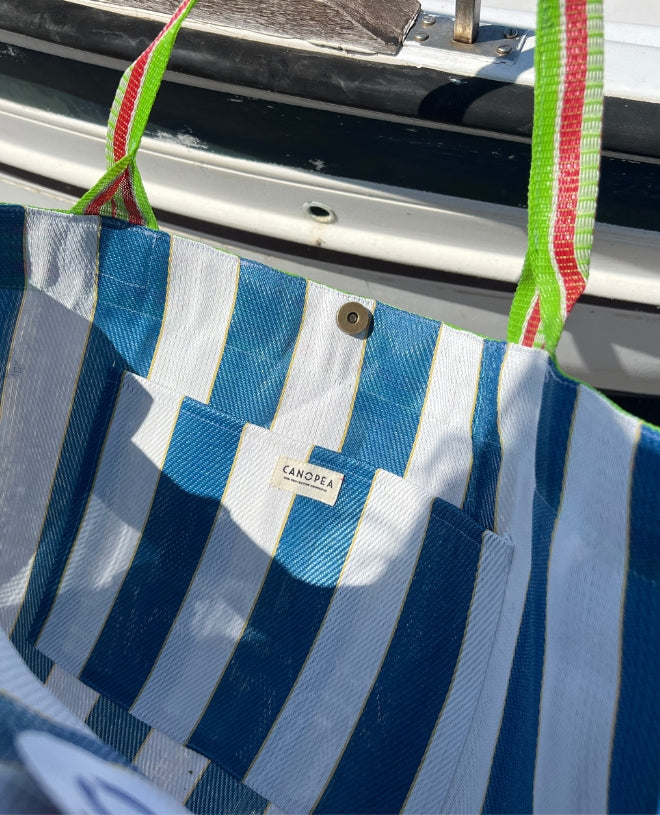 Sac de Plage Le Soleil à rayures Canopea